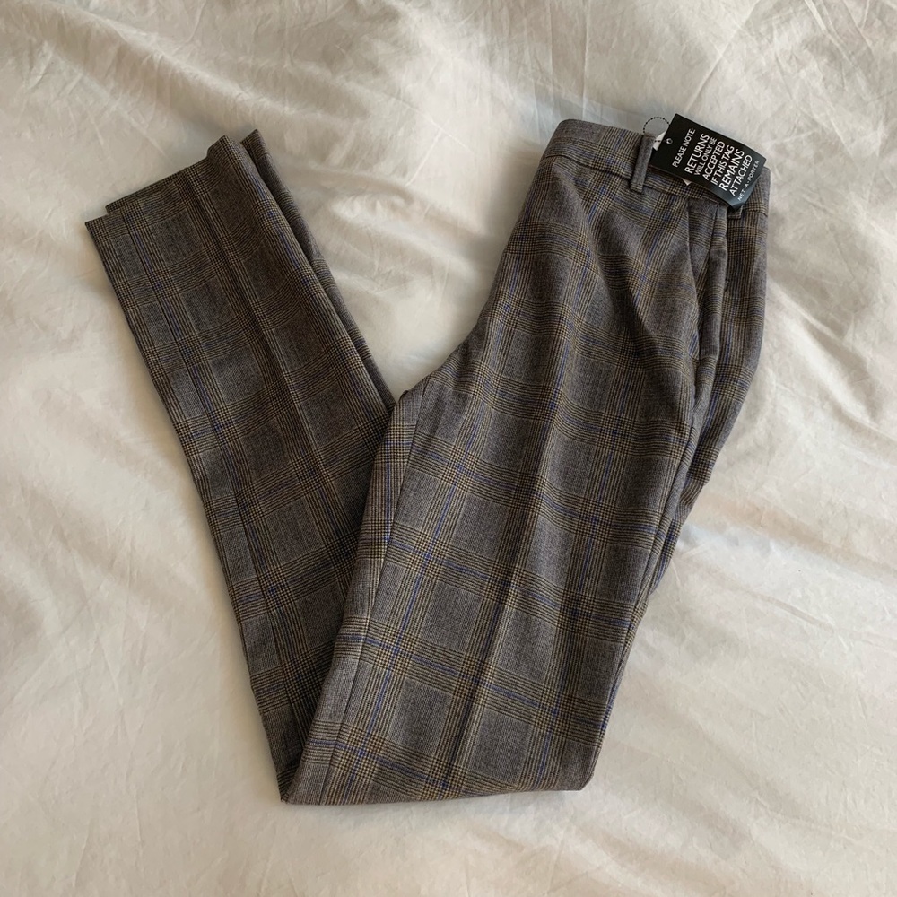 Theory Prince of Wales checked straight-leg pants - Picture 2 of 7